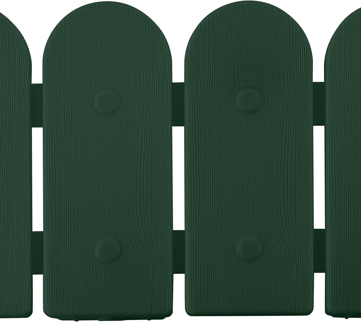 Evelyne Garden Border Edging: Wooden Fence Design - 8pcs Green Yard Landscaping Fence Liner Lawn Edge Barrier - 10ft Kit of Decorative Lawn Landscape Panels Elements -Landscaping Edging-GMT-10374-B08