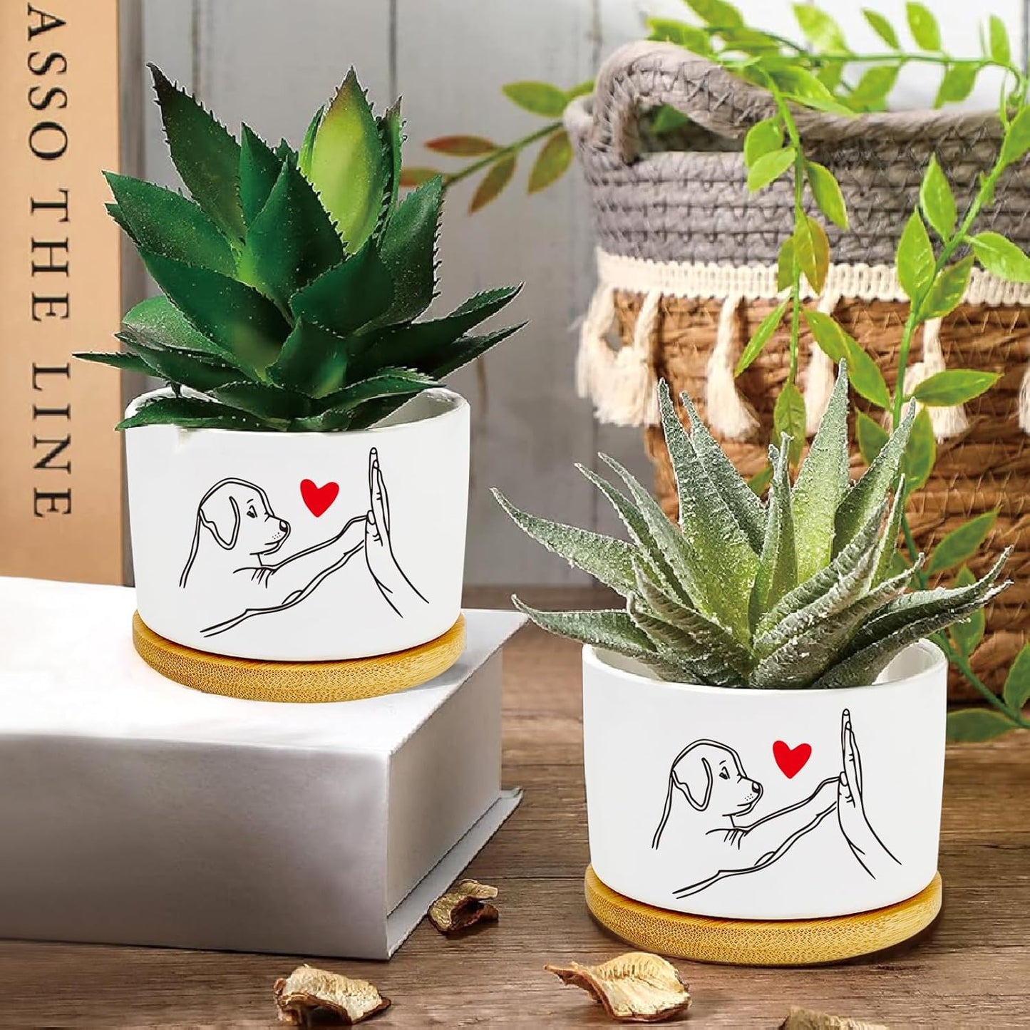 Window Garden Dog Planter Pots,Dog Gifts for Women/Men/Housewarming/Wedding/Festival Birthday Gifts Planter Pots,Outdoors/Indoors,Window Decor,Garden Decor,Yard Decor,Home Decor,Office