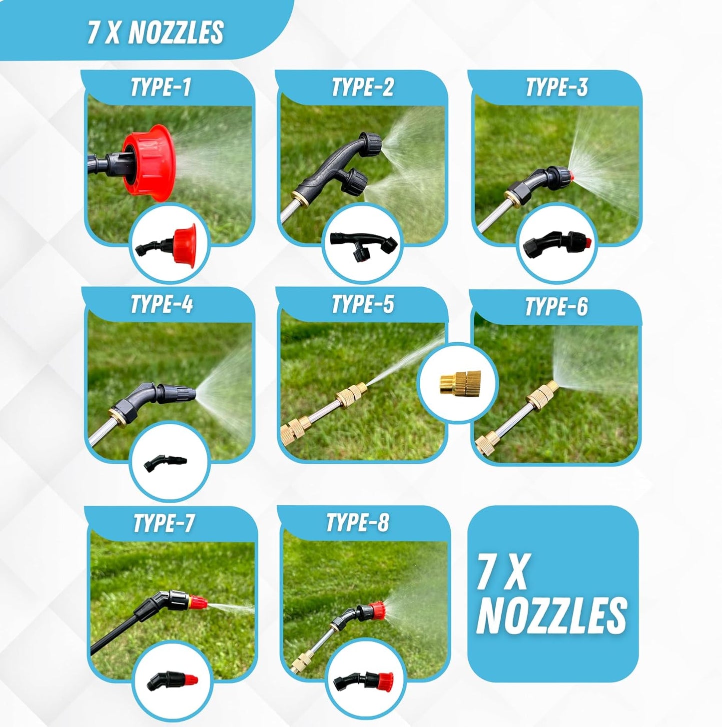 4.2 Gallon Battery Powered Sprayer with Cart - Professional Sprayer Gun - Wheeled Cart for Lawn & Garden with Adjustable Nozzles and Backpack, Weeding and Cleaning