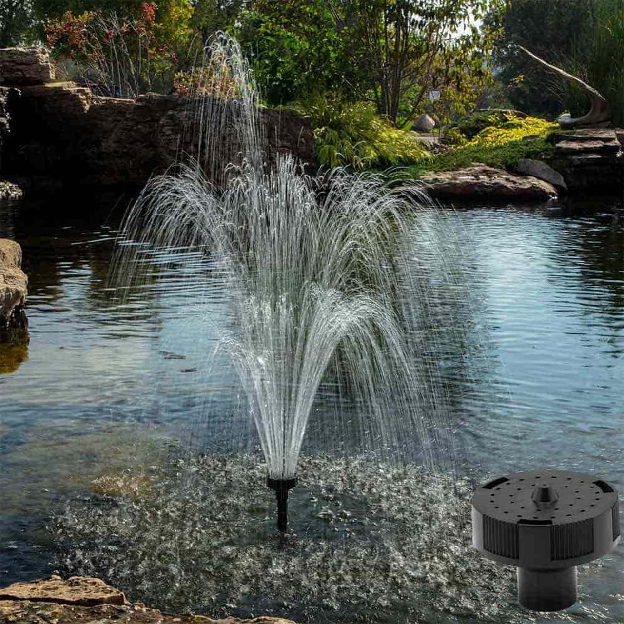 The Pond Guy MagFlo High-Efficiency Compact Pump for Small Water Gardens, Quiet Multi-Purpose System for Waterfalls, Fountains or Spitters, 460 GPH
