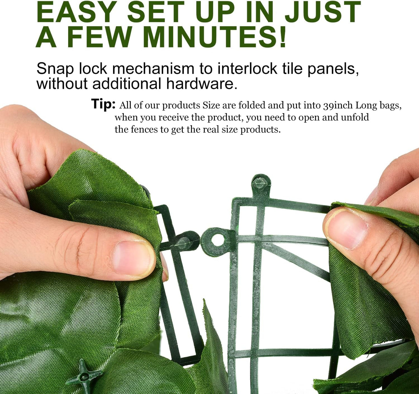 DearHouse 68.9x157.5in Artificial Ivy Privacy Fence Wall Screen, Artificial Hedges Fence and Faux Ivy Vine Leaf Decoration for Outdoor Garden Decor