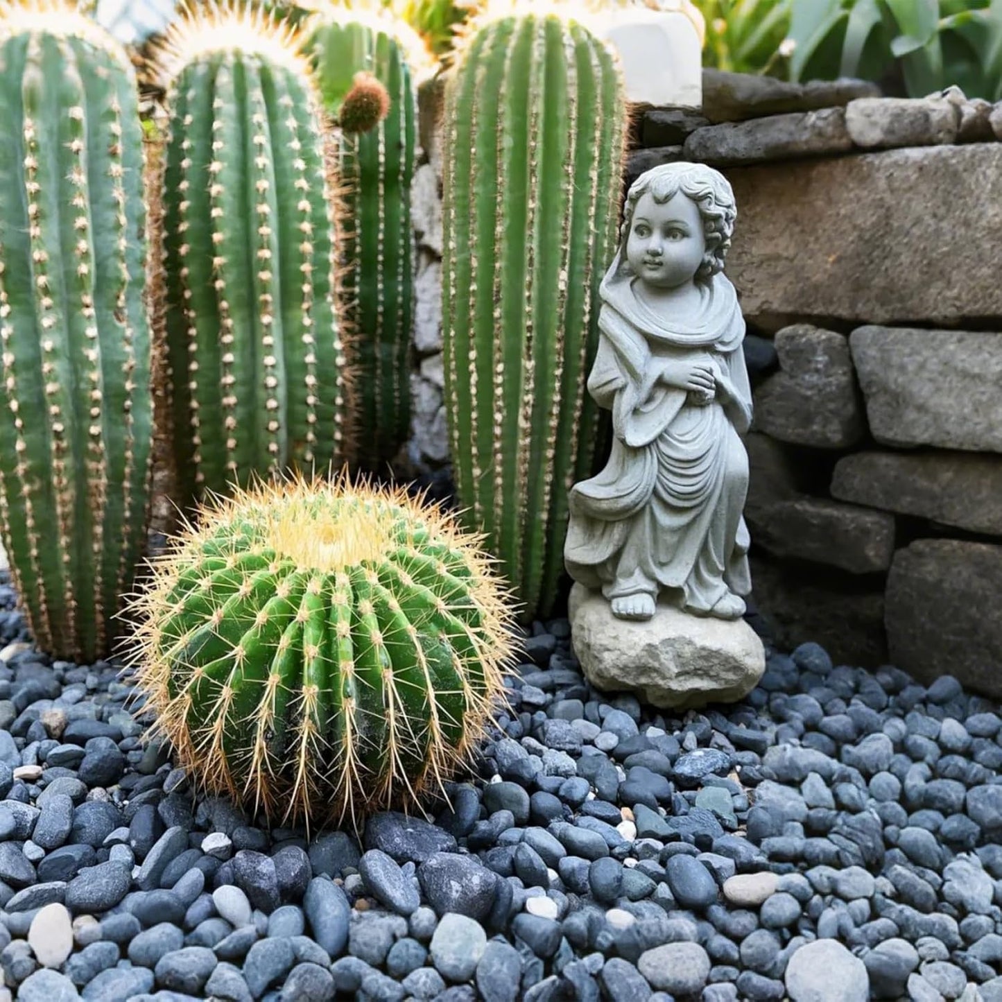 River Rocks, 40lbs Black Pebbles for Indoor Plants, 1-2 Inch Aquarium Rocks, Natural Stones for Landscaping Garden Paving Plant Rocks Crafting Walkways