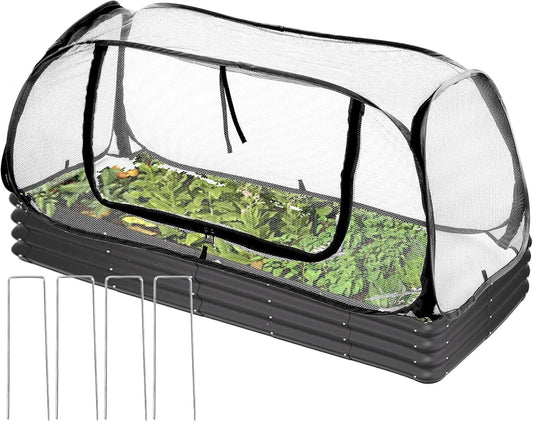 Garden Rows Accelerator Plants Cover,Garden Covers for Raised Beds,Freeze Protection Greenhouse Cover for Raised Garden Beds Protecting Seedlings Fruits Vegetable Rows (White)