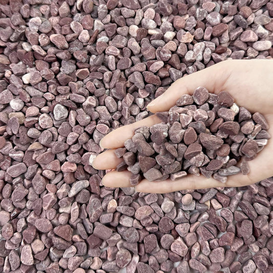 5 lbs Succulent and Cactus Pebbles for Indoor Plants, 3/8 Inch Pea Gravel Decorative Red River Rocks for Plants, Vases, Terrarium, Aquarium, Potted Top Dressing and Outdoor Landscaping Stones