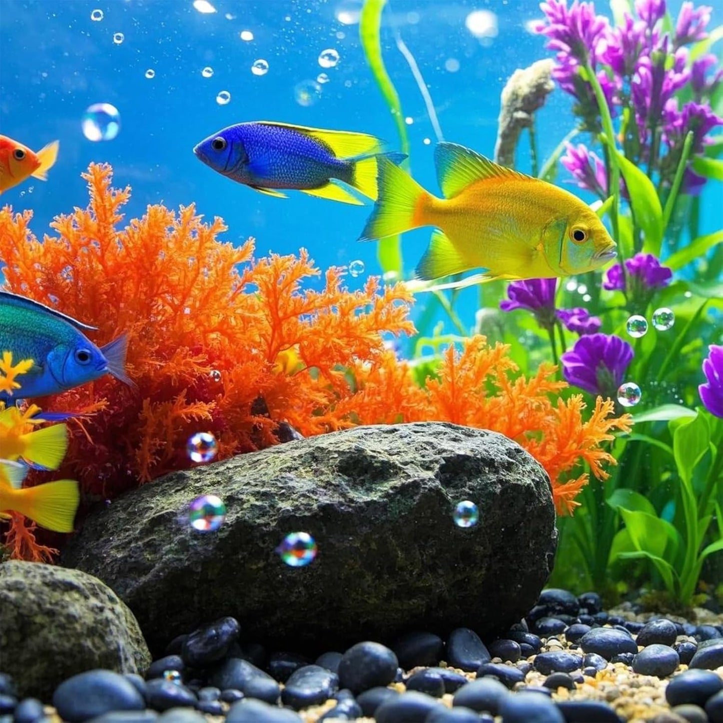 Large River Rocks for Landscaping, 40lbs Aquarium Rocks, 3-4 Inch Black Pebbles for Indoor Plants, Natural Stones for Garden Paving Plant Rocks Crafting Walkways