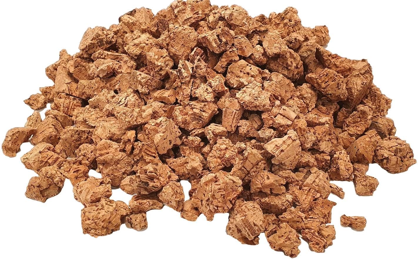 Cork Orchid Bark - Cork Bark Nuggets (3/8"- 3/4") - Natural Cork Bits (10-20mm) for Orchids, Air Plants, Reptiles & Terrariums (1 Quart)