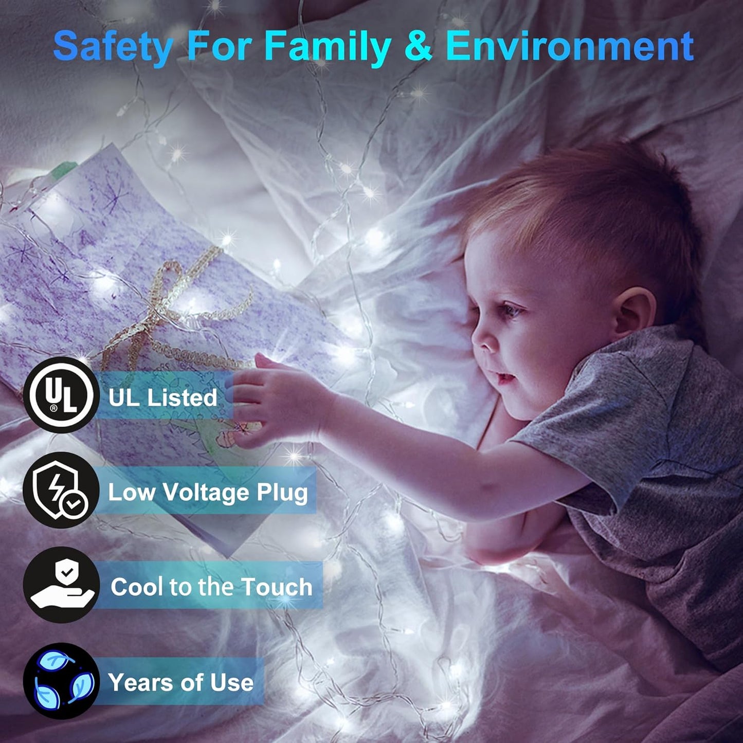 1500 LED Christmas Lights Outdoor Use, 492ft 8 Lighting Modes Fairy Lights for Outside, Christmas Tree Lights Outdoor IP44 Waterproof for Xmas Patio Yard Fence Deck Balcony Garden Decor Cool White