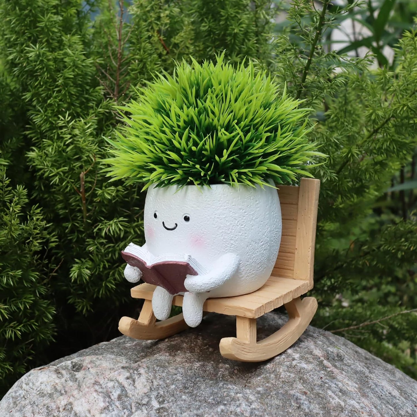 Funny Head Planters Face Pots, Adorable Human Face Flower Planter for Indoor Outdoor Plants, Unique Plant Holder Succulent Cactus Pots