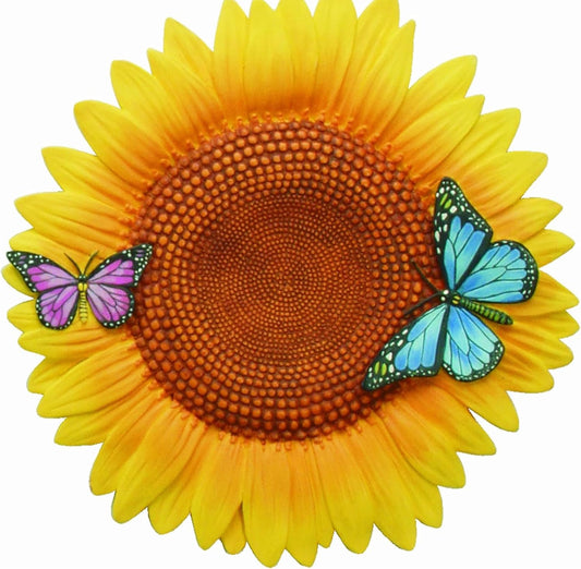 Spoontiques - Garden Décor - Sunflower Stepping Stone - Decorative Stone for Garden