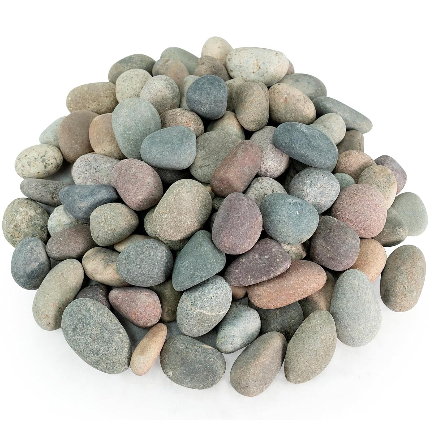 River Rocks, 20lbs Colorful Pebbles for Indoor Plants, 1-2 Inch Aquarium Rocks, Natural Stones for Landscaping Garden Paving Plant Rocks Crafting Walkways