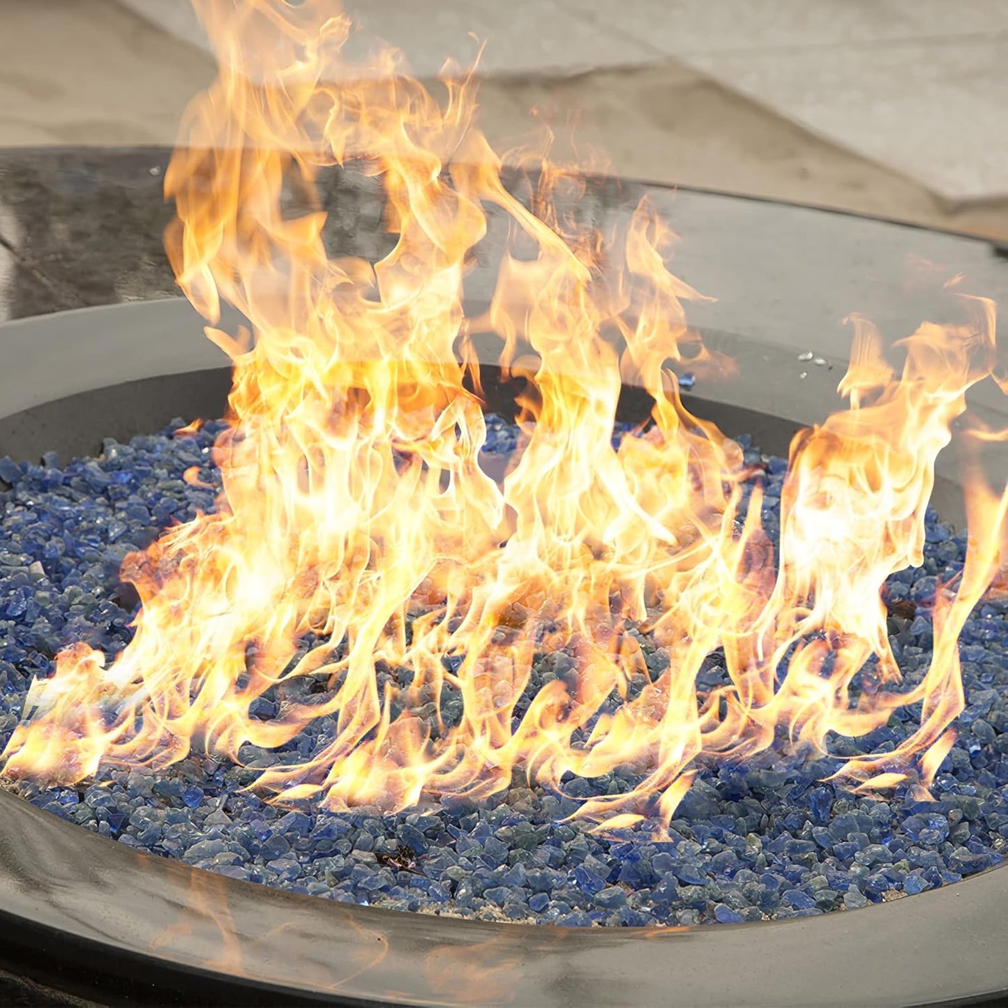 Fire Pit Burner Pan & Ring - Works with Liquid Propane - Stainless Steel Fire Pit Burner Kit 30-Inch Pan, 24-Inch Ring - 150,000 BTU Max