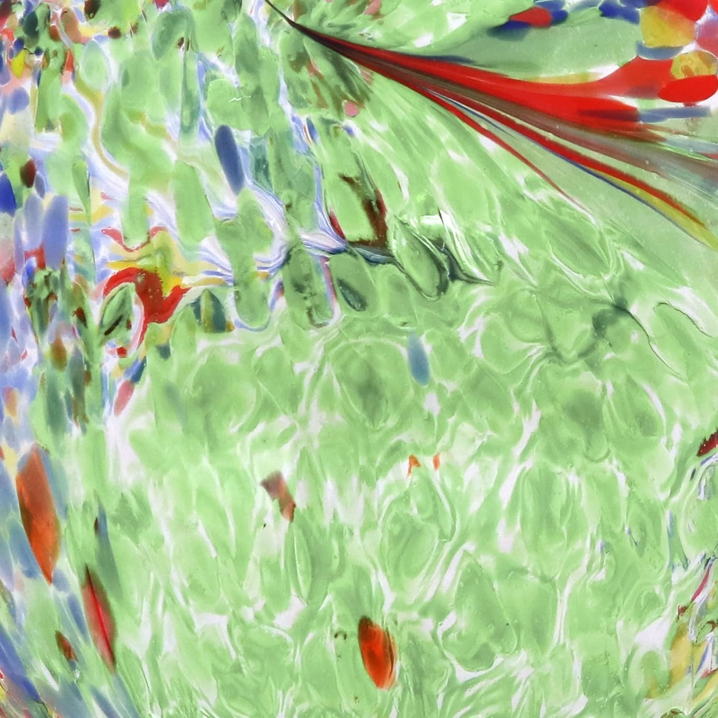 Sunnydaze 10-Inch Gazing Ball for Garden - Glass Gazing Globe for Outside - Garden Orb Yard Decor - Green Artistic - Set of 2