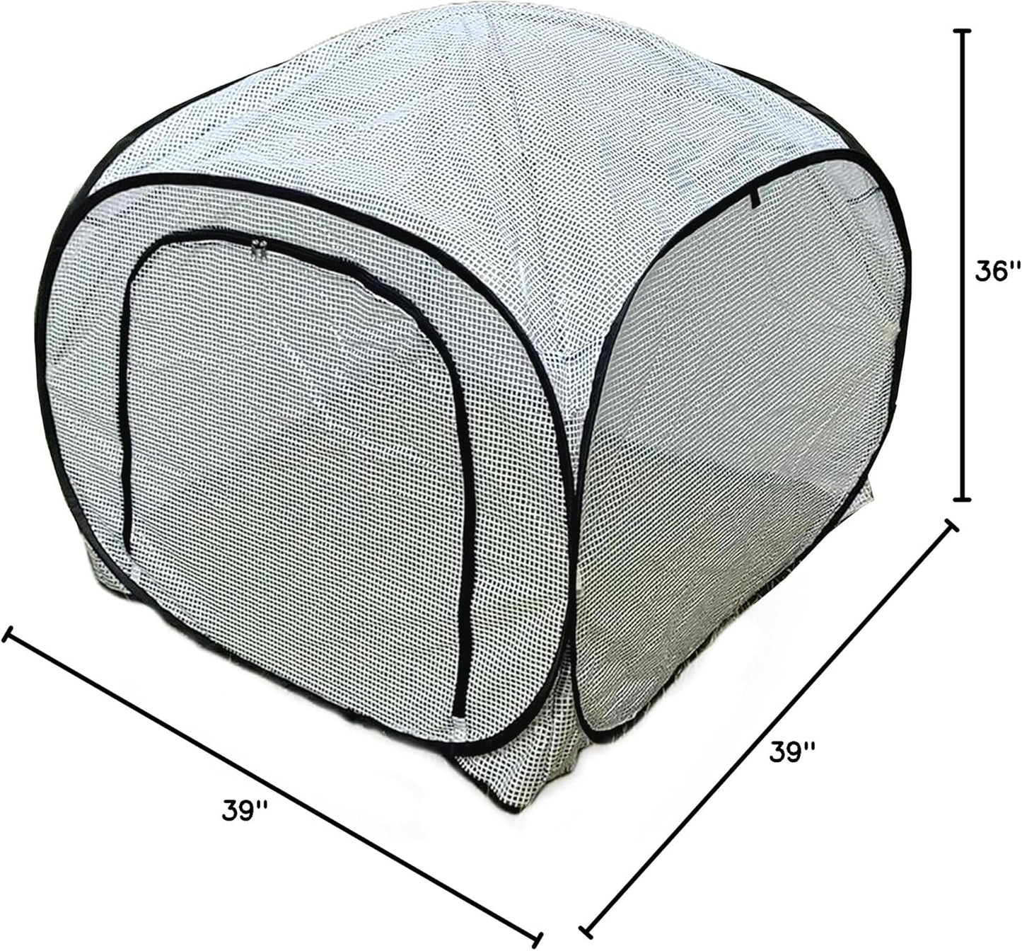 Dalen Pop-Up Mini Greenhouse - Easy Setup and Storage – 39”W x 39" L x 36" H - Special Venting Window to Ensure Breeze