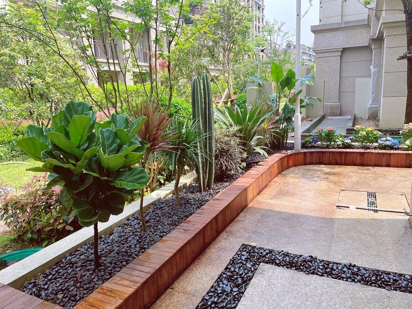 20 lbs Decorative Black River Rocks for Plants, 1-2 inch Natural Black Pebbles for Indoor Plants, Plant Rocks, Rocks for Outdoor Landscaping, Vase, Decorative Stones and Garden Rocks