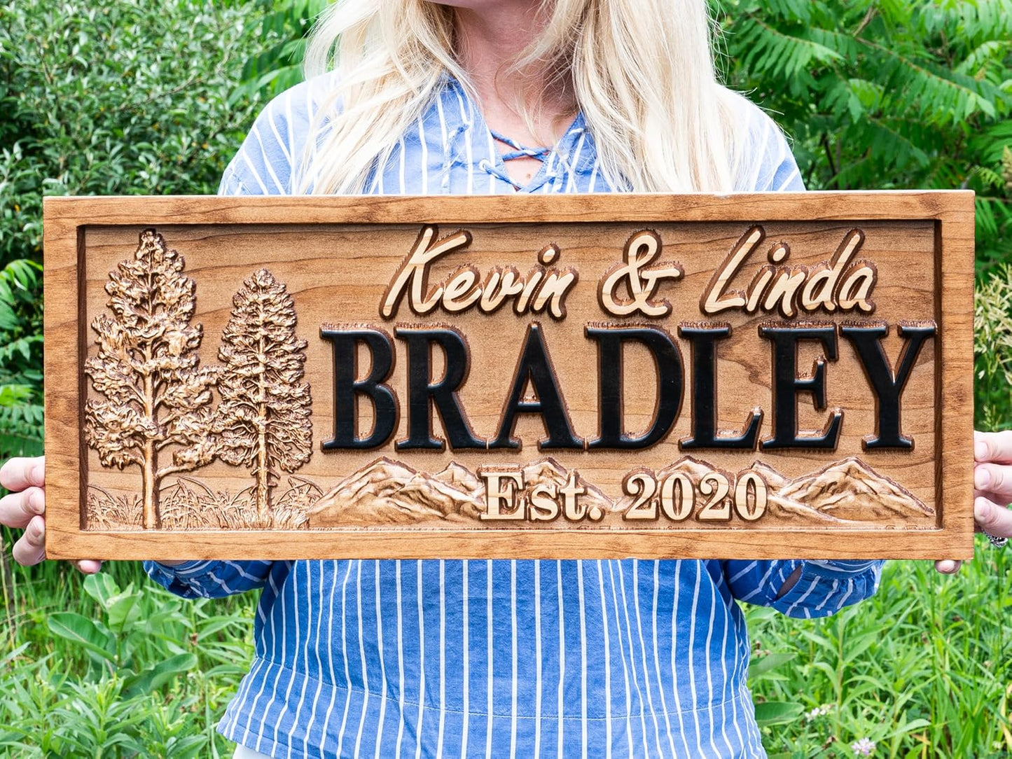 Custom Cabin Sign | Personalized Wood Sign | Cabin & Mountain Decor | Man Cave & Lake House Decor | Rustic 3D Cottage Sign | Family Name Sign