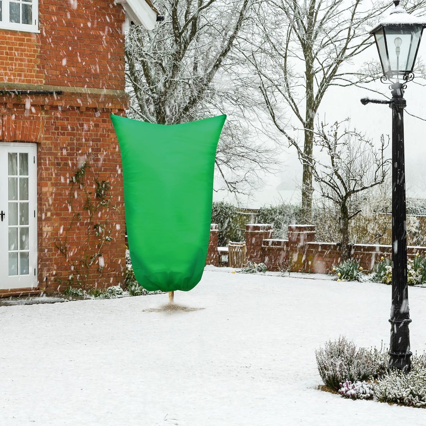 SCRUBIT Plant Covers Freeze Protection, 47.2" W x 70.8" H Frost Cloths for Outdoor Plants & Fruit Trees with Zipper and Drawstring, Thick Winter Plant Covers - 2 Pack Tree Frost Blankets for Shrubs