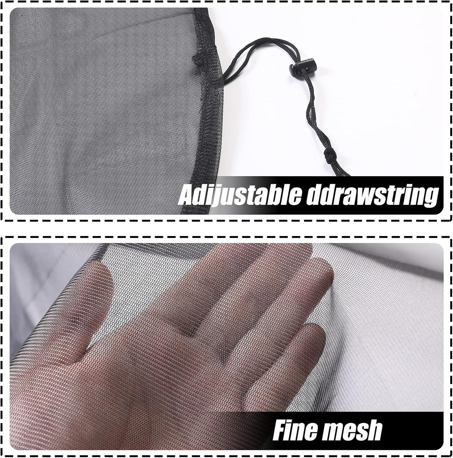 37.5 Inch Mesh Cover for Rain Barrel,Rain Bucket Leaf Filter Screen Cover,Pack of 4