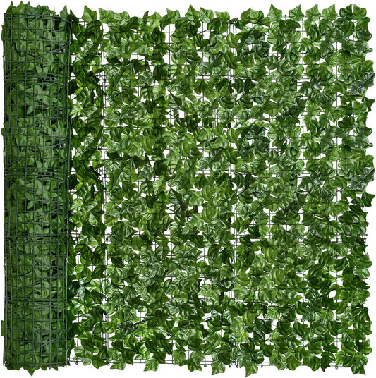 DearHouse Artificial Faux Ivy Hedge Privacy Fence Wall Screen, Leaf and Vine Decoration for Outdoor Garden Home Decor, (157.5 * 59inch)