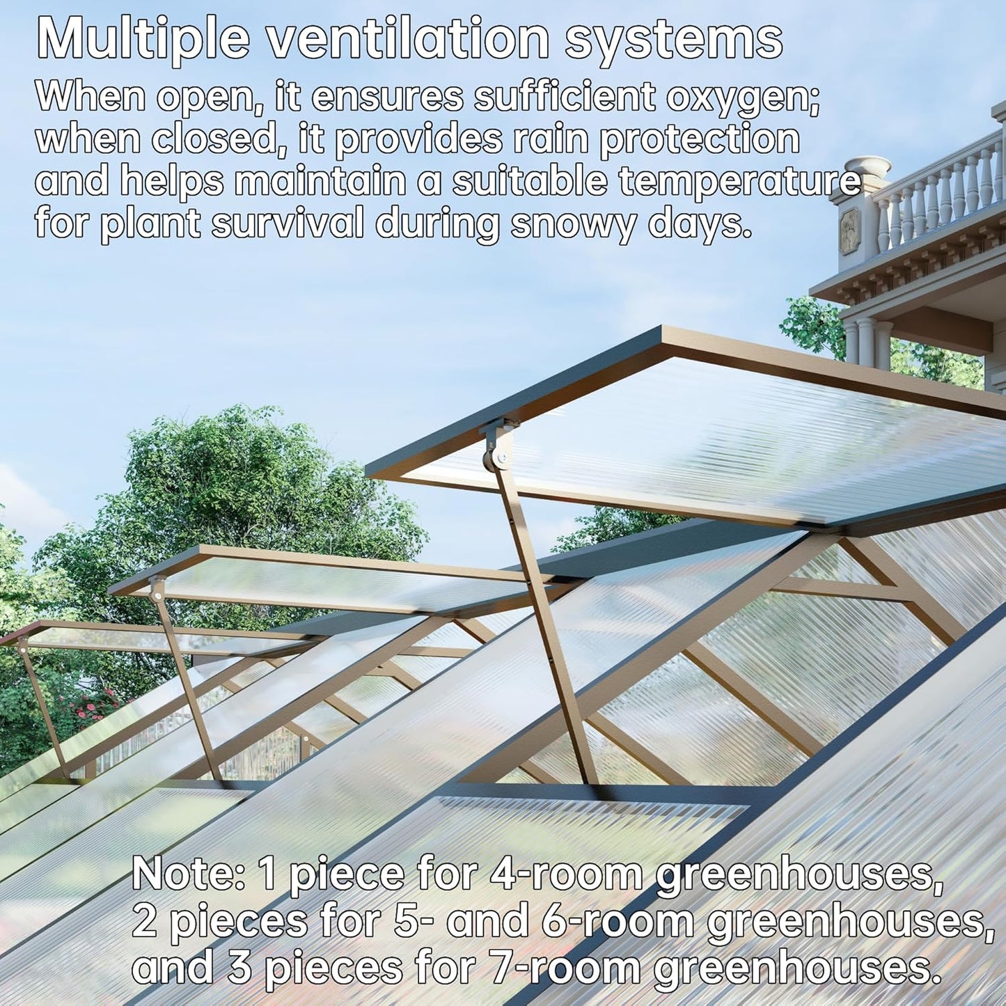 CQZY 8x10 FT Greenhouse for Outdoors,Green House for Outside,Dark Gray