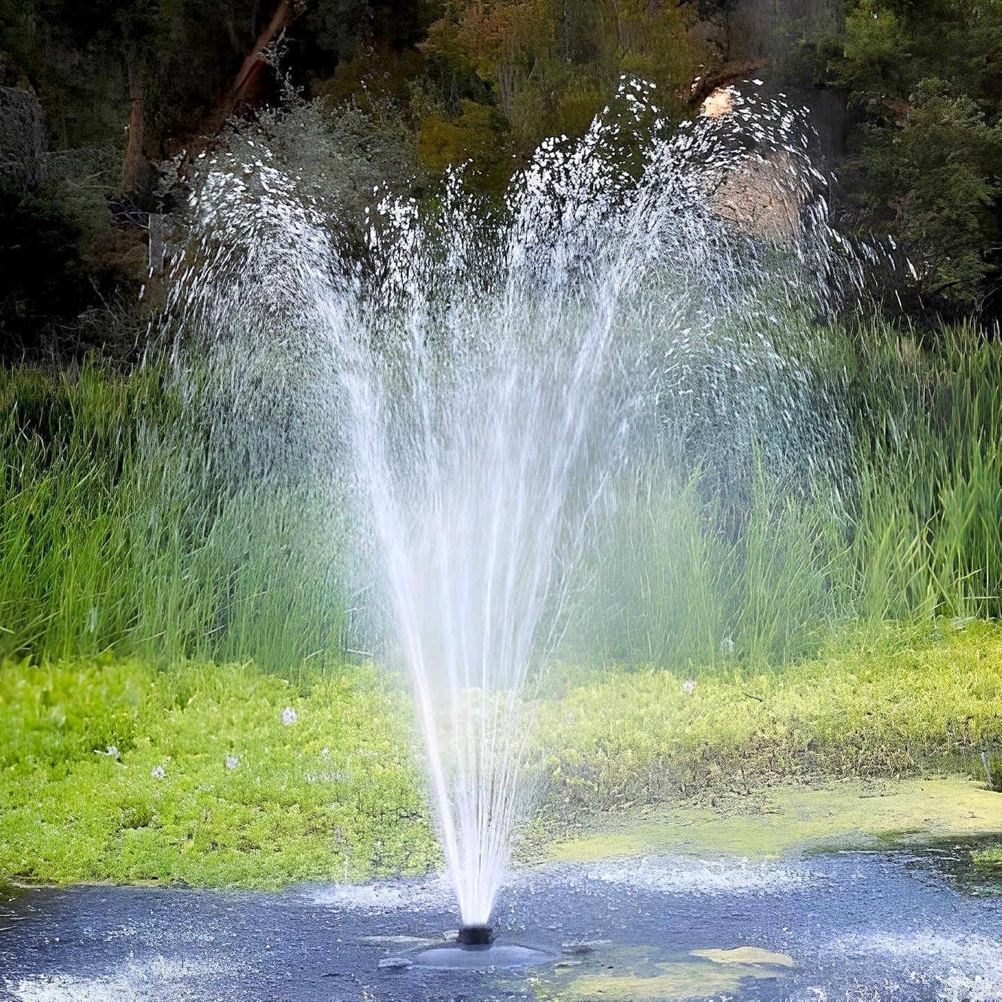 Custom Pro FT 14000 Floating Pond Fountain and Aerator Complete Kit with 14,000 GPH Pump, 100 Foot Power Cord, 3 Spray Styles | 100% US-Based Customer Service and Warranty