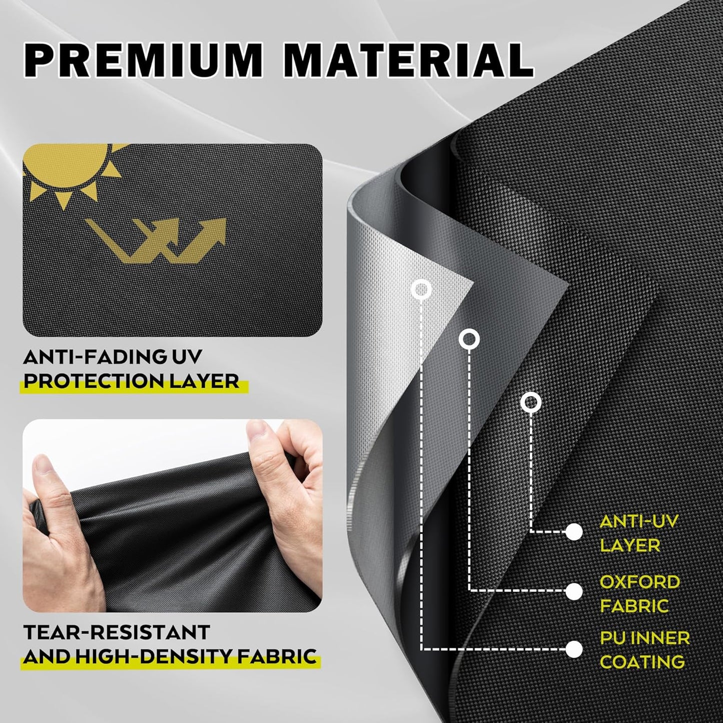 Griddle Cover for Royal Gourmet GB8001B 8-Burner Gas Grill, Flat Top Grill Cover for Royal Gourmet GB8003 8-Burner Outddor Griddle-Waterproof