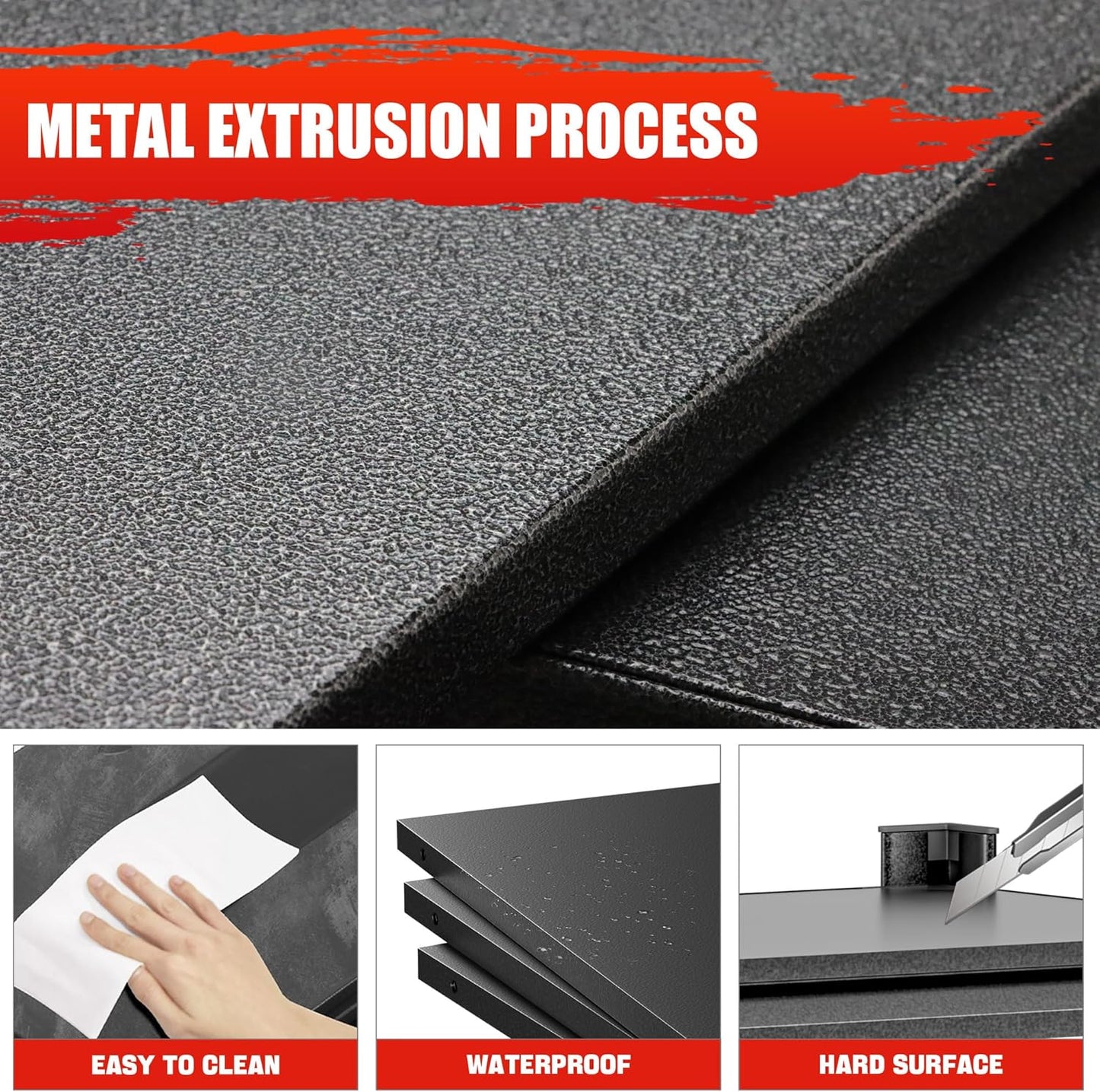 Heavy Duty Metal Garage Shelving Unit, 5 Tier Storage Shelf for Garage, Utility, and Industrial Use - Sturdy Garage Storage Shelf Organizer, Metal Shelving for Garage Storage 24"D x48"W x87"H（5 pcs）