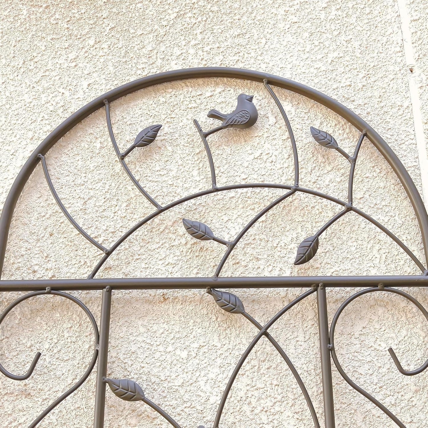 Garden Trellises, 4 Pack Brown Metal Coated Rustproof Trellis for Climbing Plants Outdoor, Roses, Vines, Flowers, and Vegetables-19.7×86.7 inches