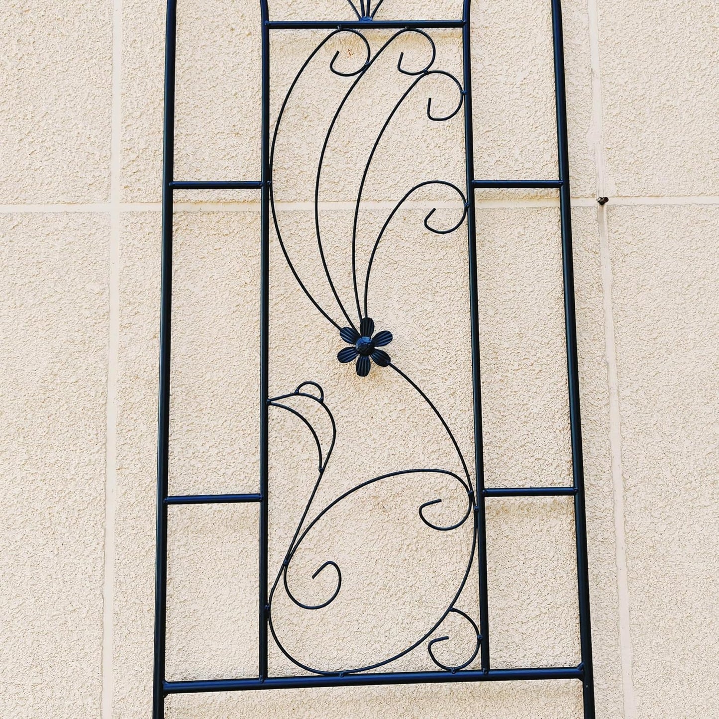 Garden Trellises, 2 Pack Black Metal Coated Rustproof Trellis for Climbing Plants Outdoor, Roses, Vines, Flowers, and Vegetables-86.7" x 19.7"