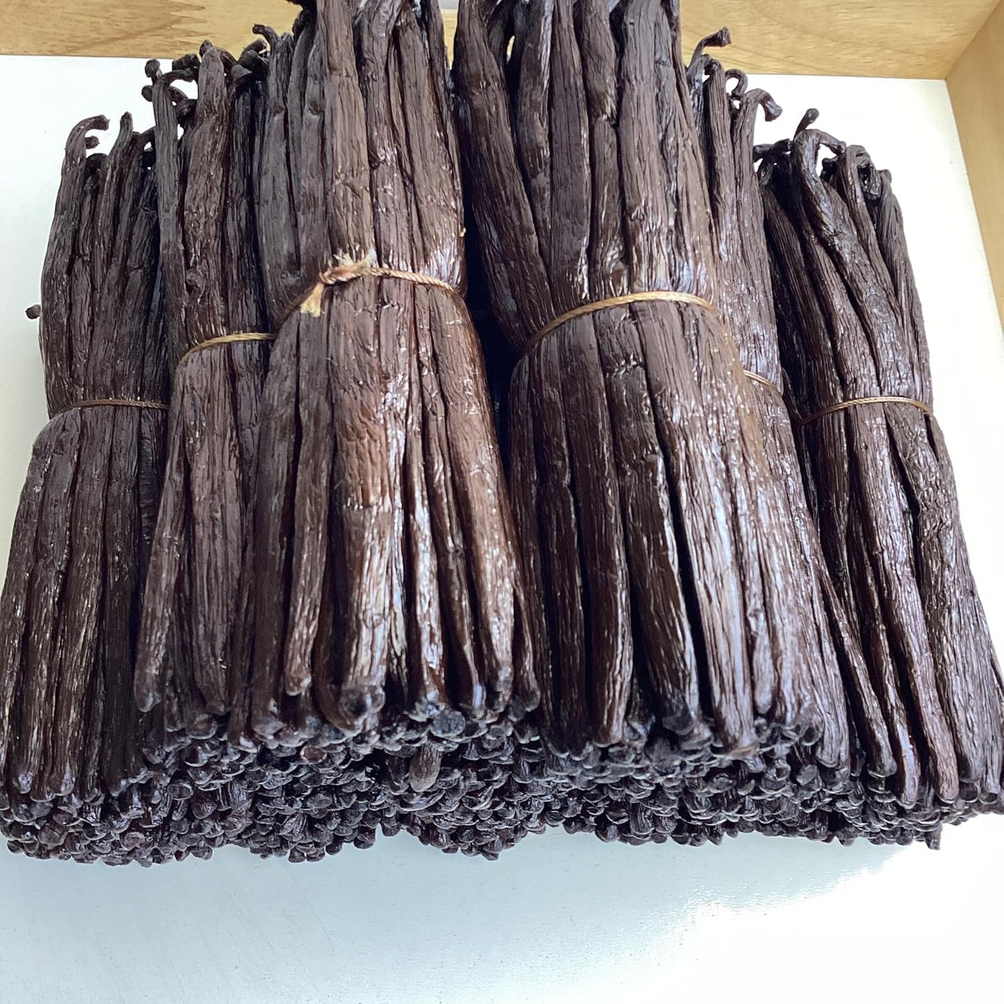 16oz Organic Vanilla Beans Grade A Madagascar Bourbon. Certified USDA Organic. Bulk 6"-8" for Extract, Baking and Cooking by FITNCLEAN VANILLA| 1 Pound (1 LB) Fresh NON-GMO Whole Gourmet Pods