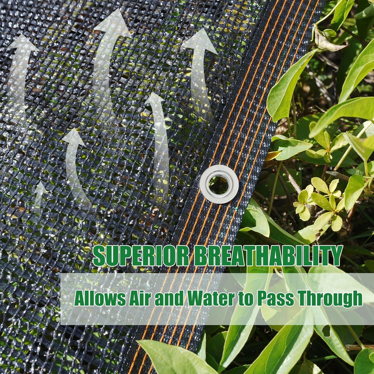 40% Shade Cloth for Garden, 10×20FT Plant Shade Cloth with Grommets Mesh Tarp for Greenhouse, Dog Kennel Cover, Chicken Coop, Patio Plants Outdoor Sun Shade