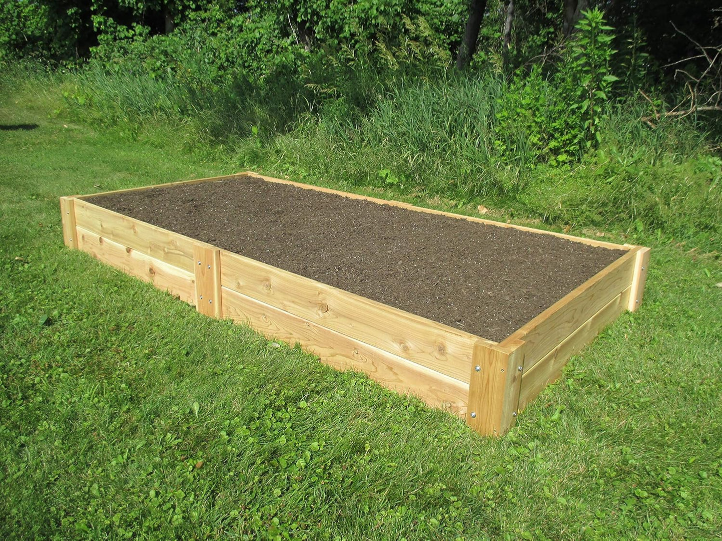 Infinite Cedar Premium Cedar Raised Garden Bed - 1" Thick Wood (4' x 8' x 11" H)