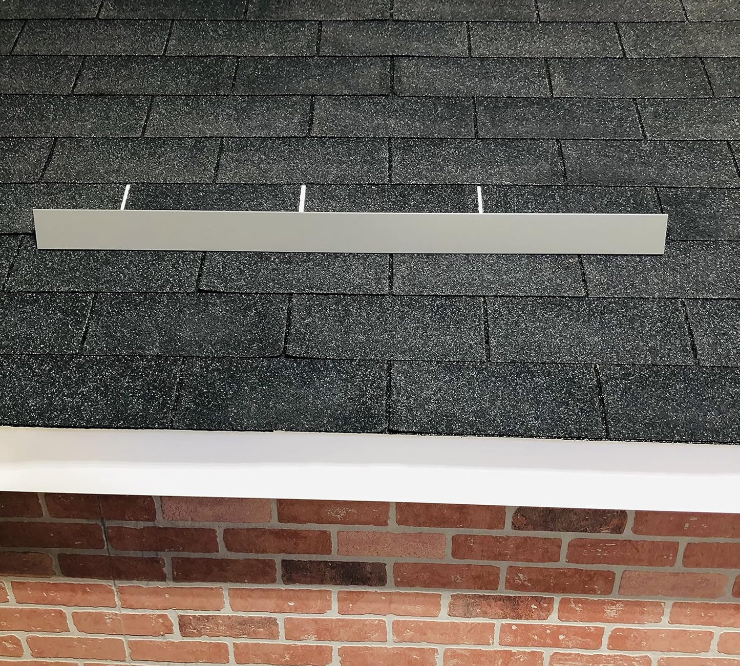 EAGLE 1- Shingle Roof Rain Diverter 40 Inches Long- 26 Gauge Material- Easy to Install- Includes Stainless Steel Nails (3, Charcoal Grey)