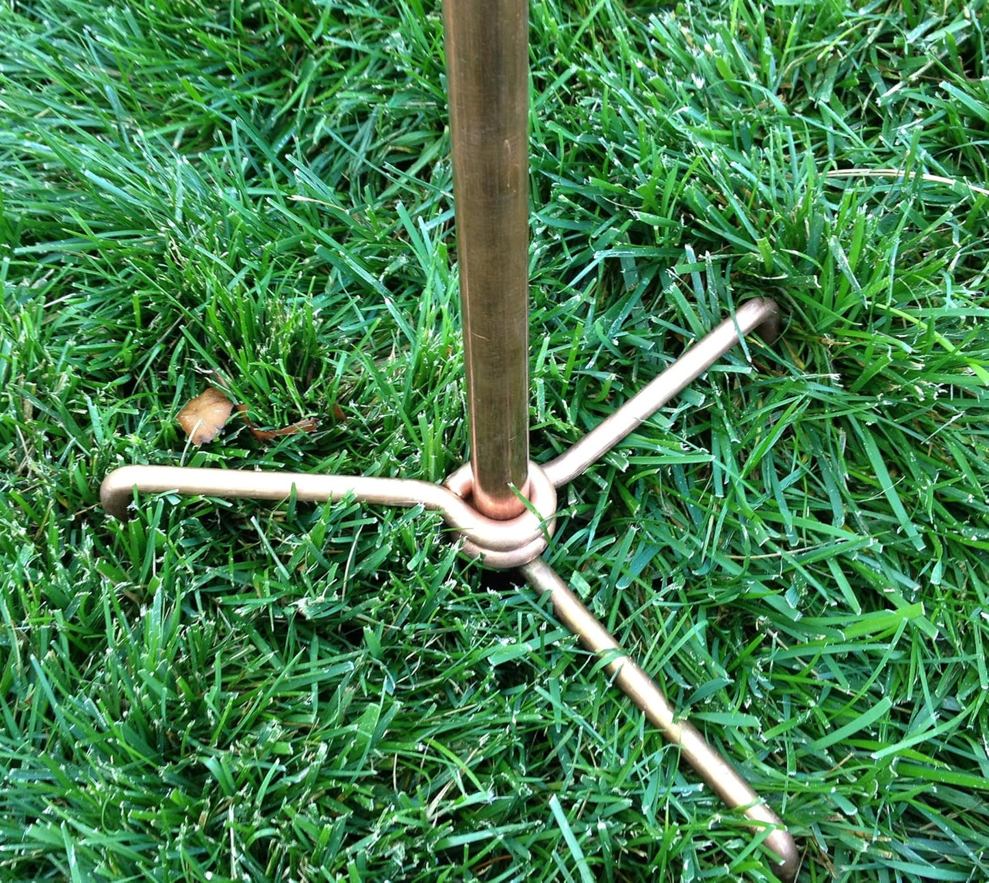 Stanwood Wind Sculpture: Kinetic Copper Dual Spinner - Double Windmill Spinner